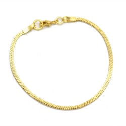 Brass Gold Plated Metal Snake Chain Bracelets- A1B-10137
