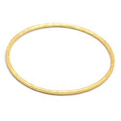 Brass Gold Plated Hammered Metal Bangles- A1B-1124