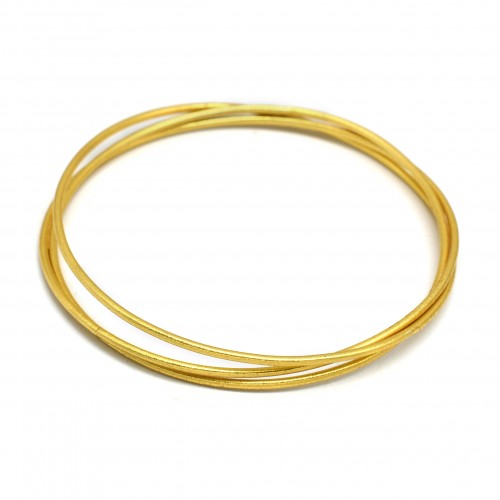 Brass Gold Plated Plain Metal Bangles- A1B-1513