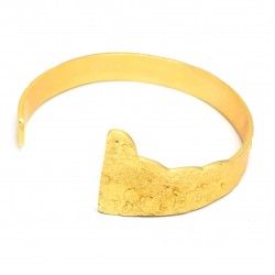 Brass Gold Plated Metal Adjustable Bangles- A1B-480