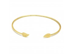 925 Sterling Silver Gold Plated Metal Adjustable Bangles- A1B-5436