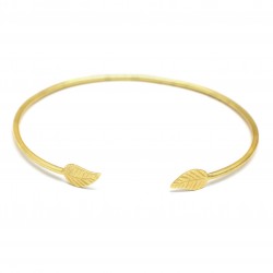 Brass Gold Plated Metal Adjustable Bangles- A1B-5436