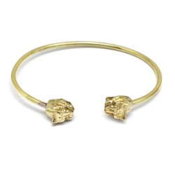 Brass Gold Plated Metal Adjustable Bangles- A1B-5520
