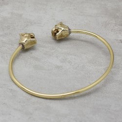 Brass Gold Plated Metal Adjustable Bangles- A1B-5520