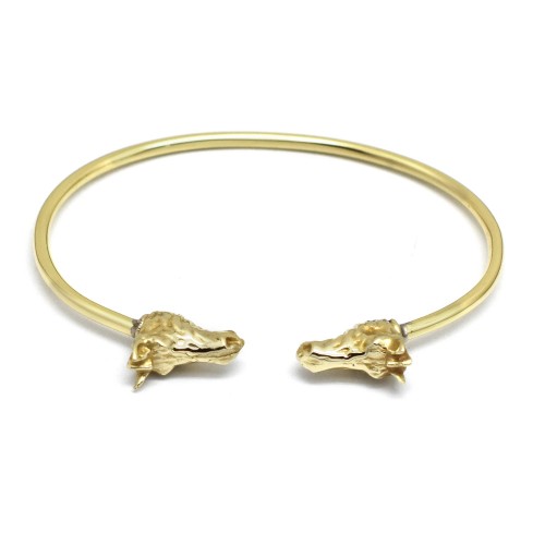 Brass Gold Plated Adjustable Metal Bangles- A1B-5521