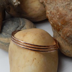 Brass Gold, Rose Gold, Silver Plated Plain Metal Bangles- A1B-593
