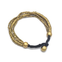 Brass Gold, Silver Plated metal Beads Bracelets- A1B-682