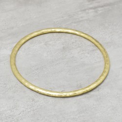 Brass Gold Plated Hammered Metal Bangles- A1B-8081