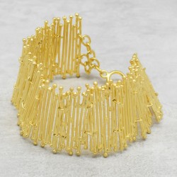 Brass Gold Plated Metal Bracelets- A1B-9852