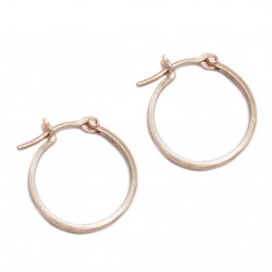 Brass Rose Gold Plated Hoop Earrings- A1E-4053