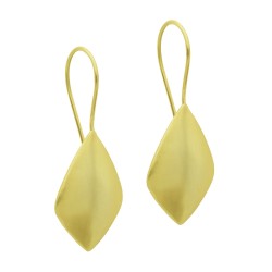 Brass Gold Plated Metal Dangle Earrings- A1E-4734