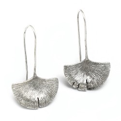 Brass Oxidized Plated Dangle Earrings- A1E-4958