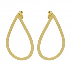 Brass Gold Plated Metal Stud Earrings- A1E-5868