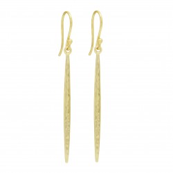 925 Sterling Silver Gold Plated Metal Dangle Earrings- A1E-8563