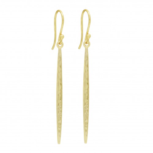 925 Sterling Silver Gold Plated Metal Dangle Earrings- A1E-8563