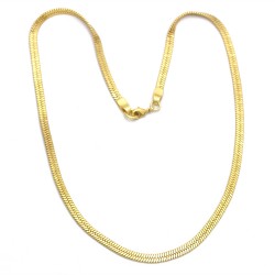 Brass Gold Plated Metal Chain Necklace- A1N-10136