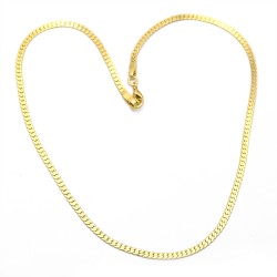 Brass Gold Plated Snake Chain Necklaces- A1N-10139