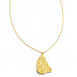 Brass Gold Plated Metal Pendant Necklaces- A1N-231