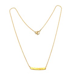 Brass Gold, Silver Plated Metal Bar Necklaces- A1N-534