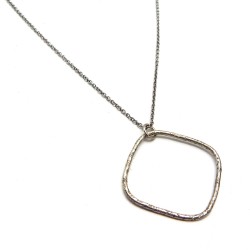 Brass Oxidized Plated Hammered Metal Pendant Necklaces- A1N-699