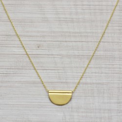 925 Sterling Silver Gold Plated Metal Pendant Necklaces- A1N-8496