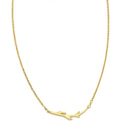 Brass Gold Plated Metal Pendant Necklaces- A1N-9548