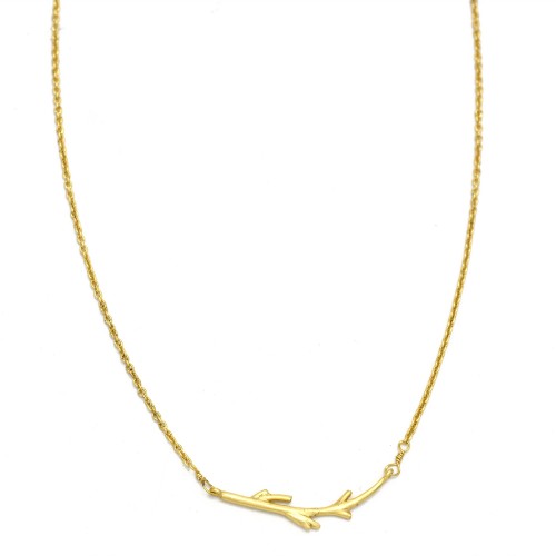 Brass Gold Plated Metal Necklaces- A1N-9548