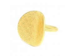 925 Sterling Silver Gold Plated Metal Rings- A1R-1501