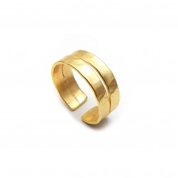 Brass Gold Plated Metal Adjustable Rings- A1R-4018