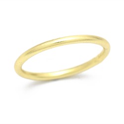 Brass Gold Plated Plain Metal Rings- A1R-765