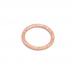 Brass Rose Gold Plated Texture Metal Rings- A1R-766