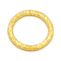 Brass Gold Plated Texture Metal Rings- A1R-766