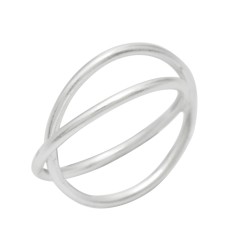 925 Sterling Silver Silver Plated Metal Rings- A1R-8508