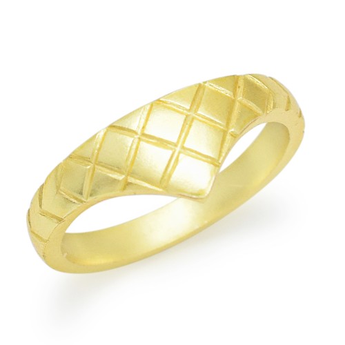 Brass Gold Plated Metal Rings- A1R-8691