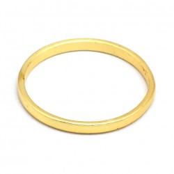 925 Sterling Silver Gold Plated Metal Rings- A1R-8894