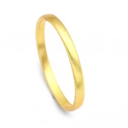 Brass Gold Plated Plain Metal Rings- A1R-891